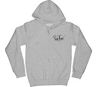 Pink Floyd Hoodie The Wall Faded Hammers Logo Official Mens Grey Pullover L