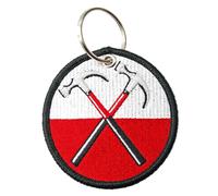 Pink Floyd Keyring The Wall Hammers Circle Patch Keychain