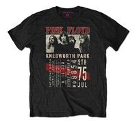 Pink Floyd Knebworth Park 75 Poster T-Shirt in Black | Size: Small Pink Floyd Black S