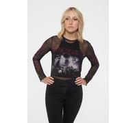 Pink Floyd Live Band Long Sleeve Mesh Crop Top - XL