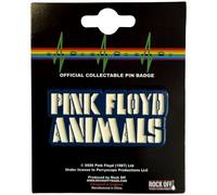 Pink Floyd Logo Animals Badge in Blue Pink Floyd Blue