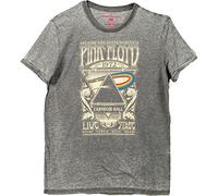 Pink Floyd Men's Carnegie Hall (Burn Out) Regular Fit Crew Neck Short Sleeve T - Shirt, Grey (Grey Grey), Large (Manufacturer Size:Large)