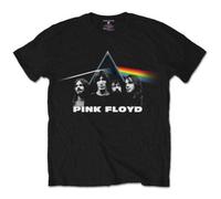 Pink Floyd Men's Dark Side Of The Moon Group Shot T-Shirt in Black | Size: XL Pink Floyd Black XL