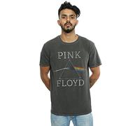 Pink Floyd Men's Dark Side of The Moon Prism Washed T-Shirt Charcoal Medium