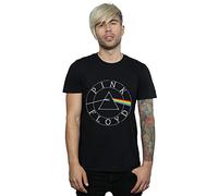 Pink Floyd Men's Prism Circle Logo T-Shirt Black XX-Large