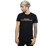 Pink Floyd Men's Prism Retro Stripes T-Shirt Black XXXX-Large