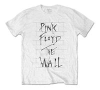 Pink Floyd Men's The Wall & Logo Regular Fit Crew Neck Short Sleeve T - Shirt, White (White White), XX-Large (Manufacturer Size:XX-Large)