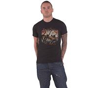 Pink Floyd Men's The Wall Meadow Regular Fit Crew Neck Short Sleeve T - Shirt, Black (Black Black), Large (Manufacturer Size:Large)