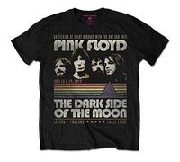 Pink Floyd Men's Vintage Stripes T-Shirt, Black, Small