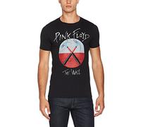 PINK FLOYD Men's Wall Logo T-Shirt, Black, Large
