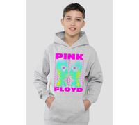 Pink Floyd Neon Division Bell Youth Kids Pull-Over Hoodie, Athletic Heather Pink Floyd Grey 12-13 Years