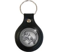 Pink Floyd Pig Leather Keyring in Black Pink Floyd Black One Size