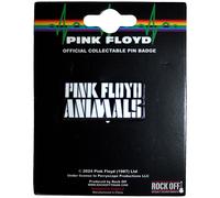 Pink Floyd Pin Badge Animals Mono Text Logo Officially Licensed