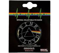 Pink Floyd Pin Circle Logo Badge in Black Pink Floyd Black