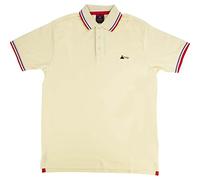 Pink Floyd Polo Shirt Dark Side of The Moon Prism Official Logo Men's Natural, White, S