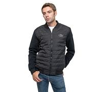 Pink Floyd Quilted Jacket Dark Side of The Moon Oval Logo Official Black Unisex M