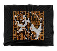 Pink Floyd Silky Pig Supersoft Blanket Black/gold/white (One Size)