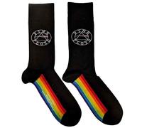 Pink Floyd Socks Spectrum Sole Band Logo Official Unisex Black (UK Size 7-11) One Size