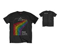 Rockoff Trade Men's Pink Floyd Dark Side of the Moon 1972 Tour T-Shirt, Black (Black Black), Medium