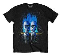 Rockoff Trade Men's Pink Floyd Division Bell Drip T-Shirt, Black (Black Black), Large
