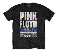 PINK FLOYD T Shirt Knebworth 1990 Ticket Blue Band Logo Official Black XXL