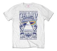 Pink Floyd - T-Shirt # L Kids White # Carnegie Hall Poster