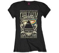 Pink Floyd - T-Shirt # L Ladies Black # Carnegie Hall Poster