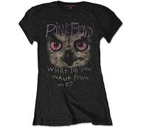 Pink Floyd T Shirt What do You Want from Me Official Womens Skinny Fit Black XXL