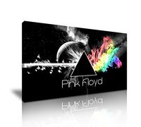 Pink Floyd The Dark Side of the Moon Music Canvas Wall Art Picture Print for Home Office Room Decoration (XL 91.4x45.7cm)