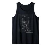 Pink Floyd The Division Bell Blueprint Head Diagram Tank Top