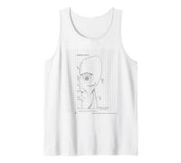 Pink Floyd The Division Bell Working Drawing Grid Tank Top