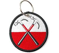 Pink Floyd Keyring The Wall Hammers Circle Patch Keychain