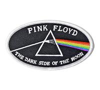 Pink Floyd - Pink Floyd Patch Dark Side Of The Moon Oval White Border Black