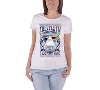 Pink Floyd Women's Carnegie Hall Poster Skinny Fit T-Shirt in White | Size: Large Pink Floyd White L
