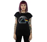Pink Floyd Women's Dark Side of The Moon Distressed T-Shirt Black X-Large