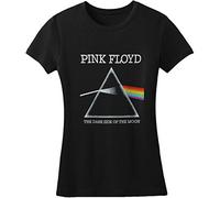 Pink Floyd Women's DSOTM Refract Short Sleeve T-Shirt, Black, Size 10 (Manufacturer Size:Medium)