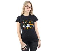 Pink Floyd Women's Miro 70s Prism T-Shirt Black Large