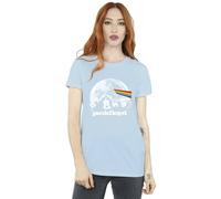 Pink Floyd Women's Moon Prism Blue Cotton Boyfriend T-Shirt in Baby Blue | Size: Medium Pink Floyd Baby Blue M