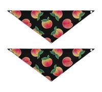 Pink Fluorescent Peach Cute Dog Bandanas Adjustable Pet Scarf for Boy and Girl Cute Pet Holiday Accessories Decor for Dogs Cats