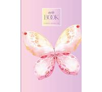 Pink Flutter & Flow - Paperback 6X9 Notebook - 150 Pages