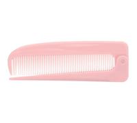 Pink Folding Hair Parting Comb with Thin Pointed Teeth | Plastic Travel Styling Tool, Easy Detangling for On-the-go Touch-ups, Suitable for Hair Types