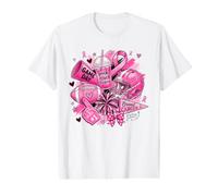 Pink Football Breast Cancer Awareness Game Day Value Graphic T-Shirt