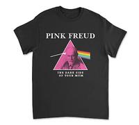 Pink Freud - T-Shirt - Rock Neurologist Pink Psychoanalysis Floyd, Small, Black
