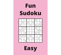 Pink Fun Sudoku Book, 9x9 Puzzles, 200 Pages, 5x8, Easy
