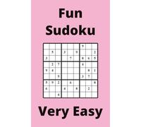 Pink Fun Sudoku Book, 9x9 Puzzles, 200 Pages, 5x8, Very Easy