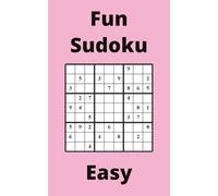 Pink Fun Sudoku Book, 9x9 Puzzles, 50 Pages, 5x8, Easy