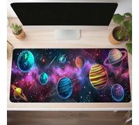 Pink Gaming Mouse Mat Planet Large Mouse Pad 1000x400x3mm XXL Mousepad Desk Mat Improved Precision and Speed Rubber Base for Stable Grip on Smooth Surfaces Table Pad PjY9561 U-O