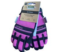 Pink Gardening Gloves Size7 Small Smart Touch Wrist Strap Town & Country Ultimax