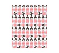 Pink Geisha Block Pattern Women's T-Shirt - White - XXL - White