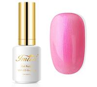Pink Gel Nail Polish, Imtiti 1 Pcs 15ml Pearl Pink Color Soak Off LED Long-Lasting Nail Gel Polish Nail Art Starter Manicure Salon DIY at Home, 0.5 Fluid Ounces